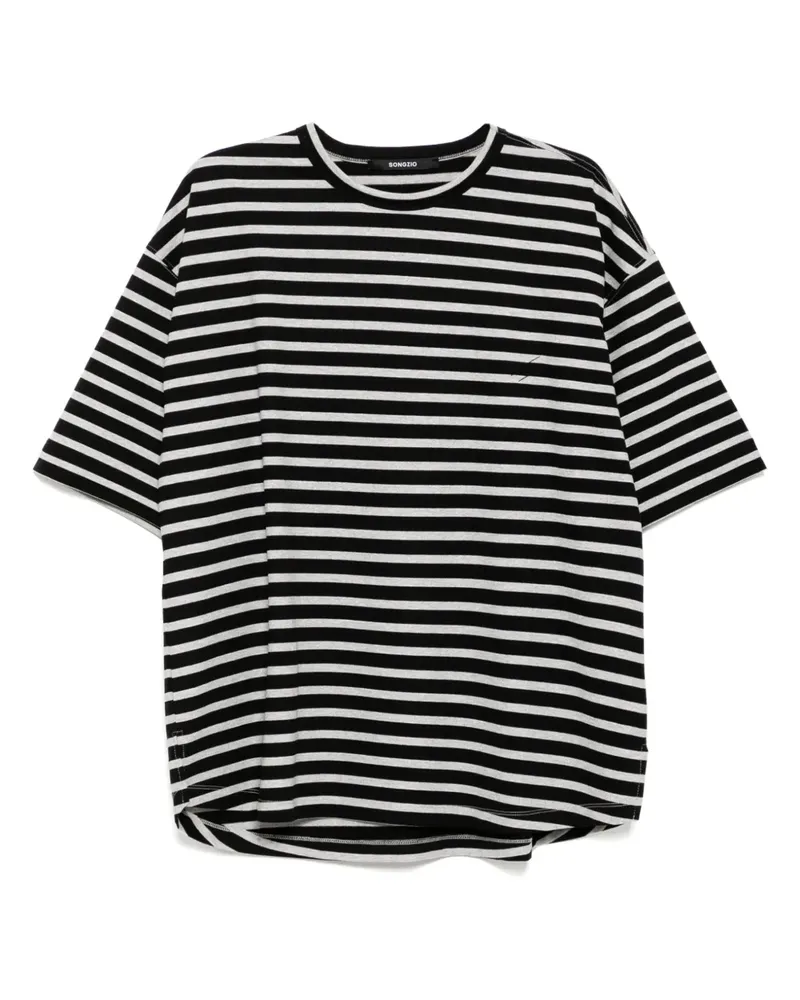 SONGZIO Charlot Paris T-Shirt - Schwarz Schwarz