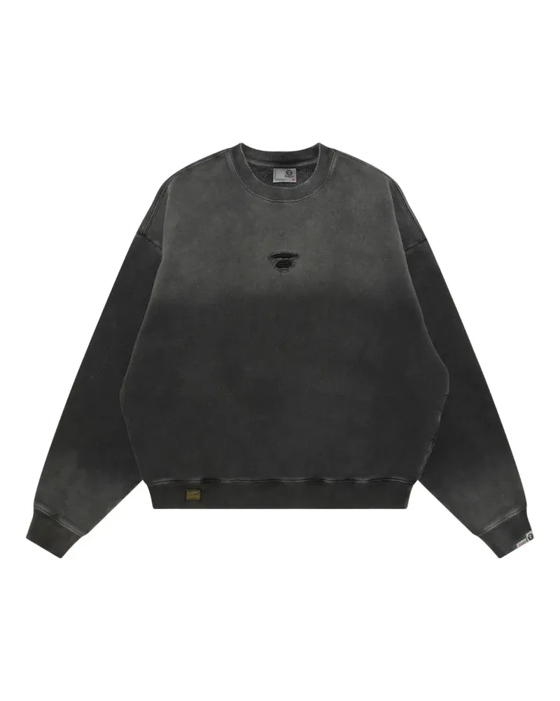 BAPE Sweatshirt mit Logo-Patch - Grau Grau