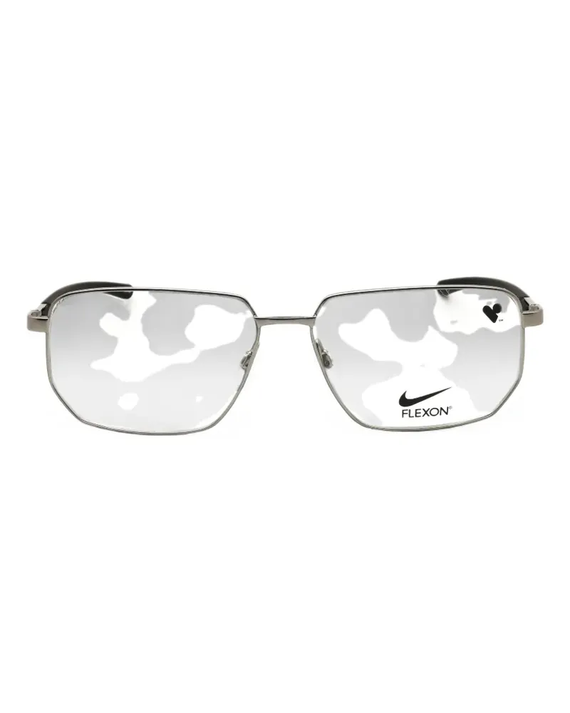 Nike geometric-frame glasses - Silber Silber