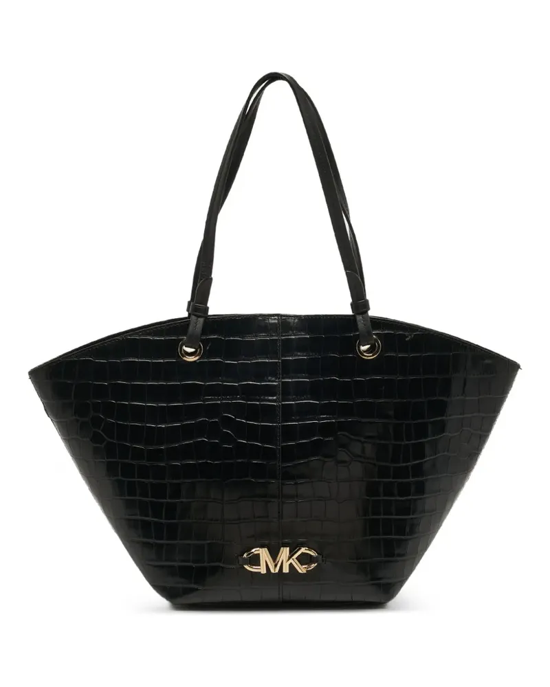 Michael Kors Izzy croc-embossed tote bag - Schwarz Schwarz