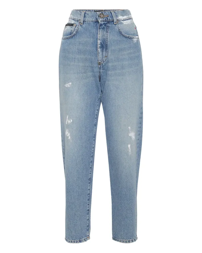 Philipp Plein Jeans mit sechseckigem Logo - Blau Blau