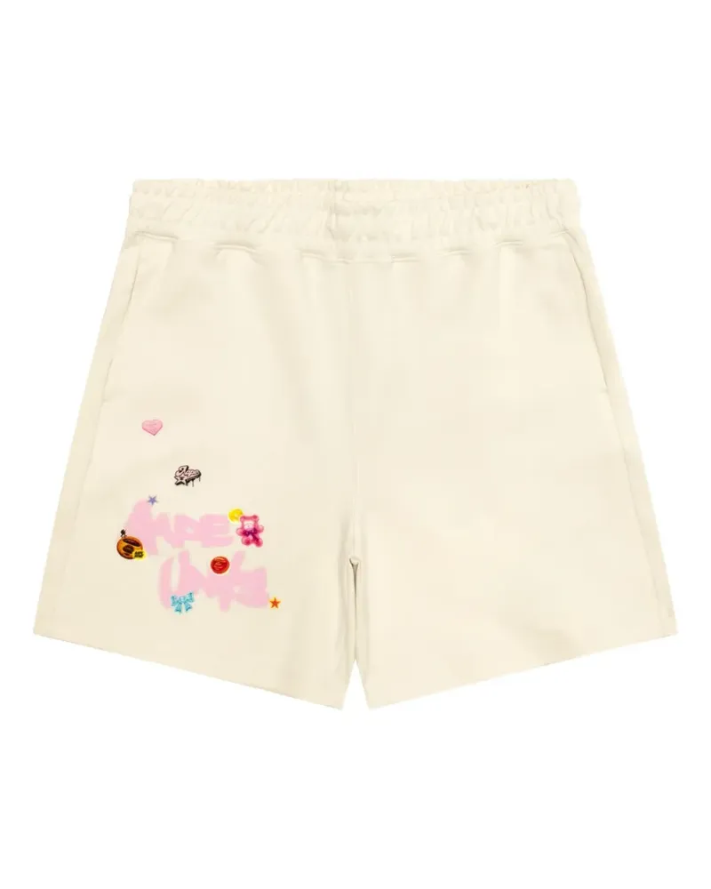 BAPE graphic shorts - Nude Nude