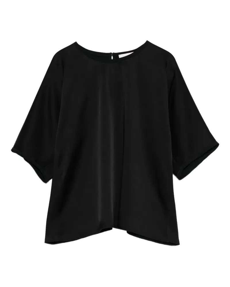 forte_forte T-Shirt mit rundem Ausschnitt - Schwarz Schwarz