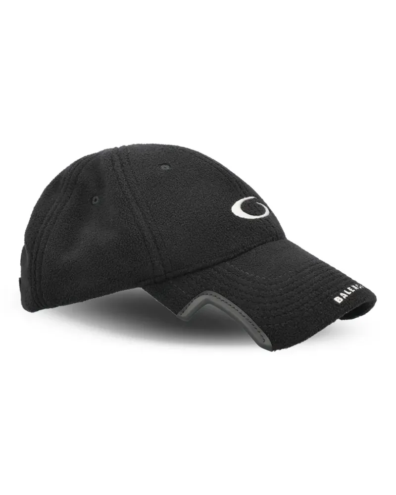 Balenciaga Baseballkappe aus Fleece - Schwarz Schwarz