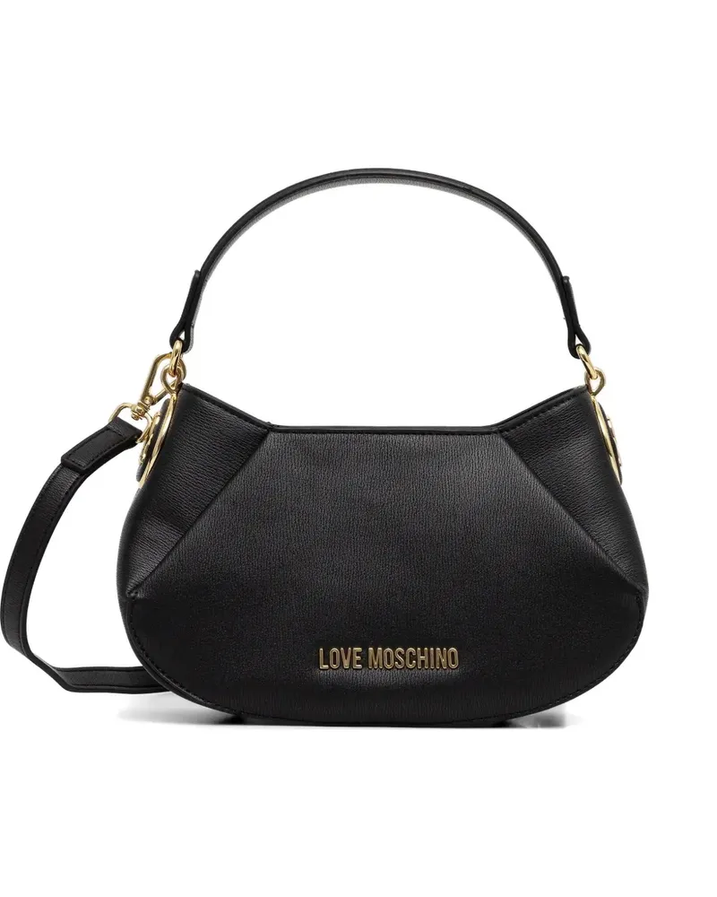 Moschino Umhängetasche mit Logo - Schwarz Schwarz