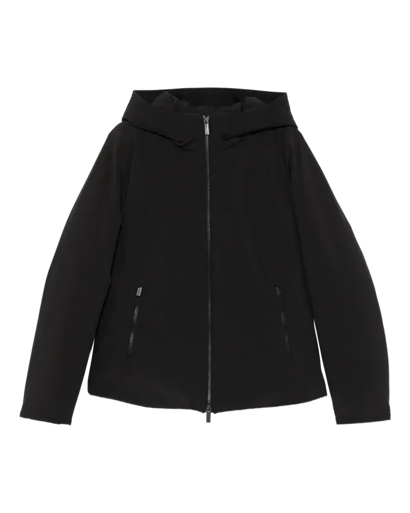 Woolrich hooded zip-up jacket - Schwarz Schwarz