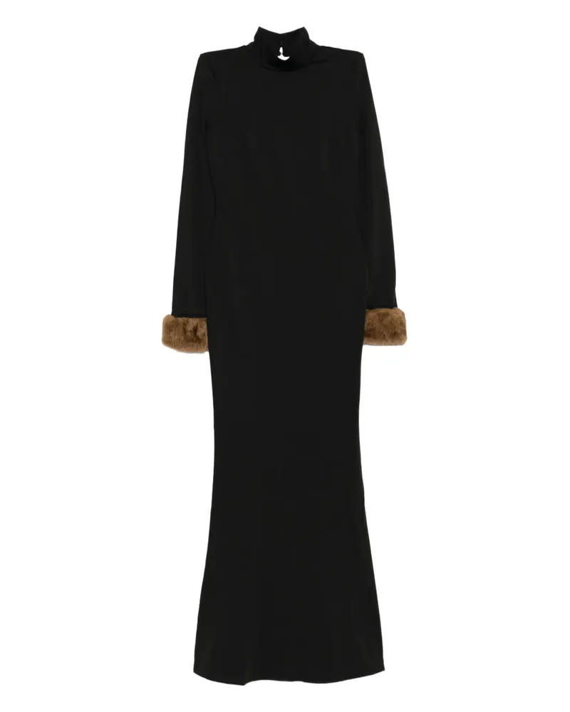 Reformation Honey Kleid - Schwarz Schwarz