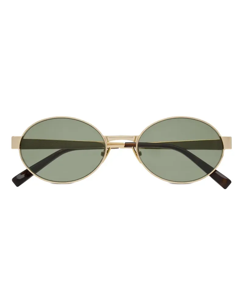 Saint Laurent Sonnenbrille mit rundem Gestell - Gold Gold