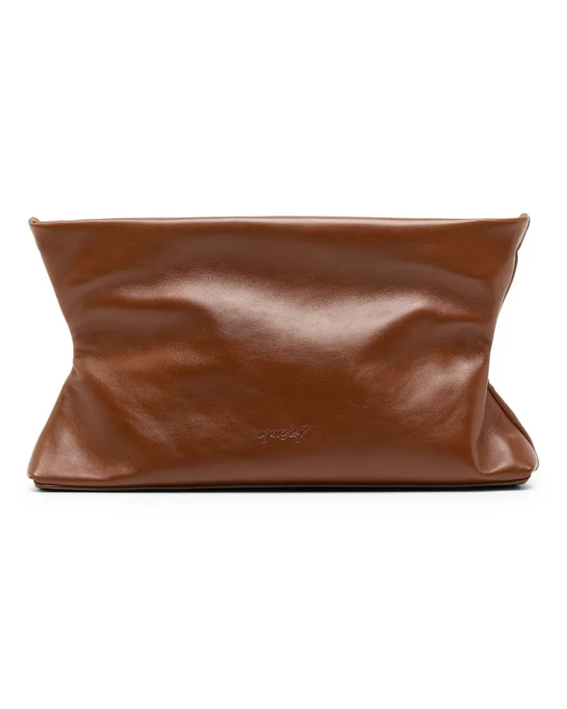 Marsèll Geraffte Clutch - Braun Braun