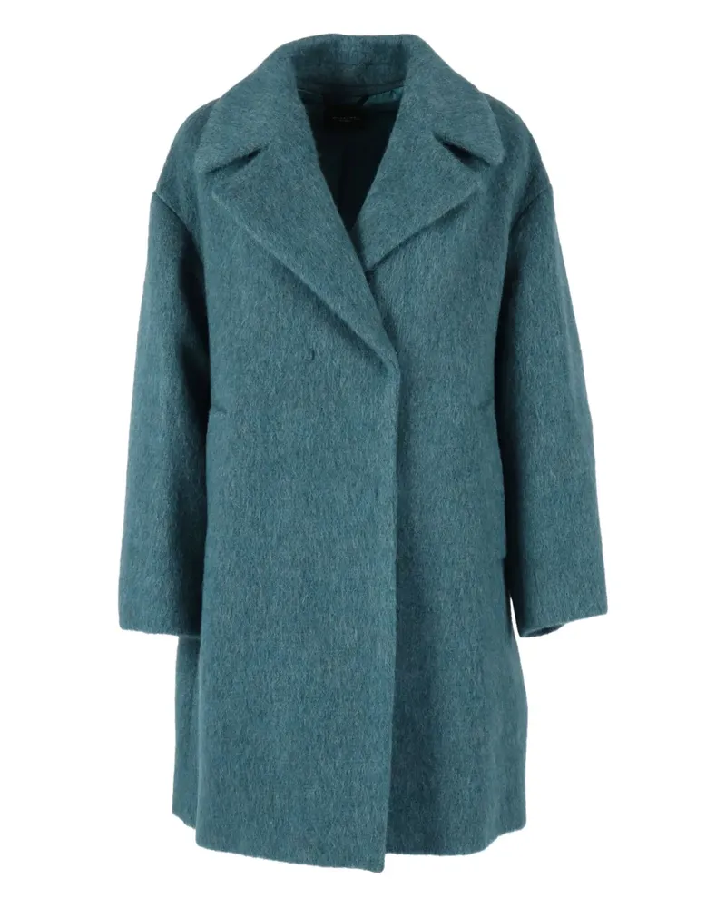 Max Mara Doppelreihiger Rada Mantel - Blau Blau