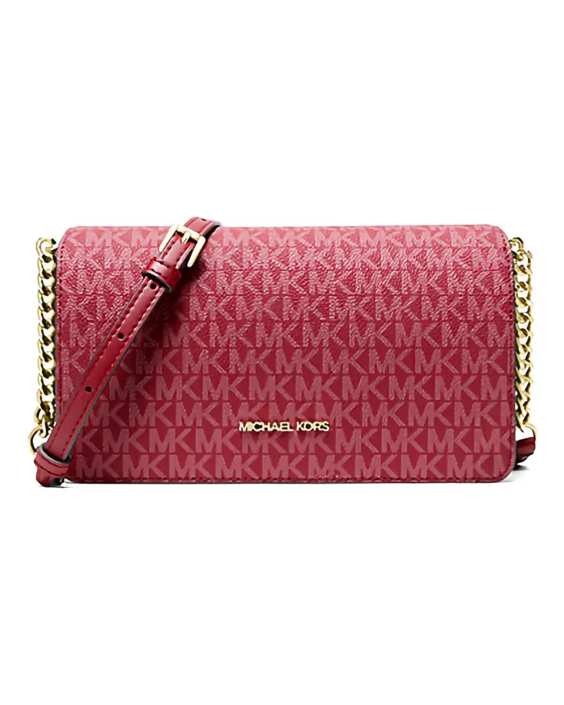 Michael Kors mediuml logo-pattern messenger bag - Rot Rot