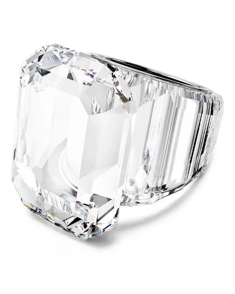Swarovski Lucent emerald-cut crystal ring - Silber Silber