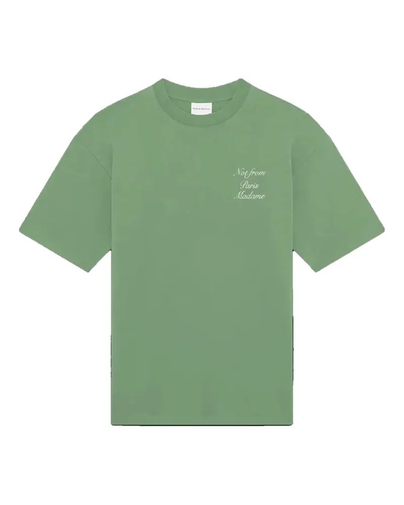 Drôle de Monsieur T-Shirt mit Logo-Print - Grün Grün