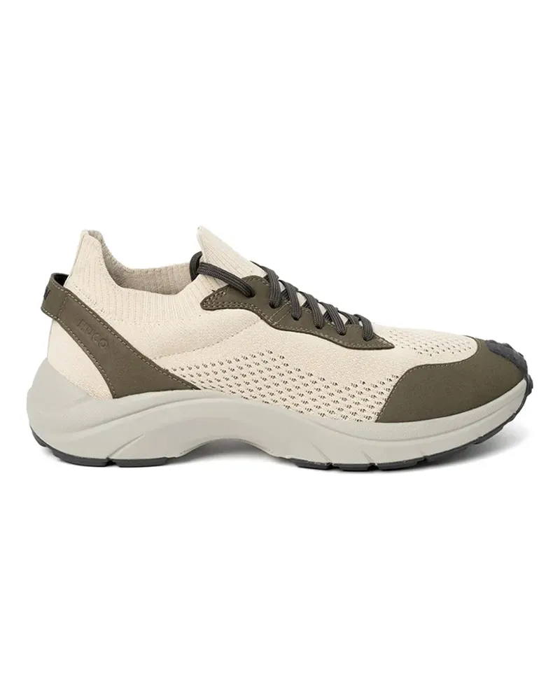 HUGO BOSS panelled mesh sneakers - Nude Nude