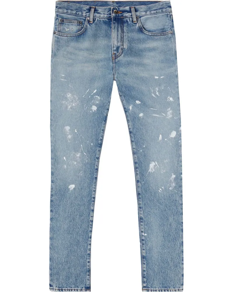 OFF-WHITE Jeans im Distressed-Look Blau