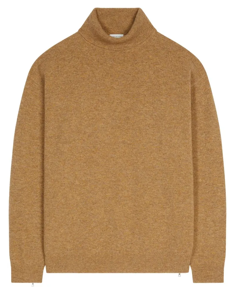 Dries van Noten Pullover mit Rollkragen Nude