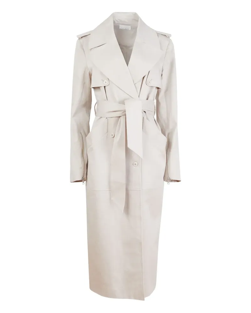 Fleur Du Mal Trenchcoat aus Baumwolle - Nude Nude