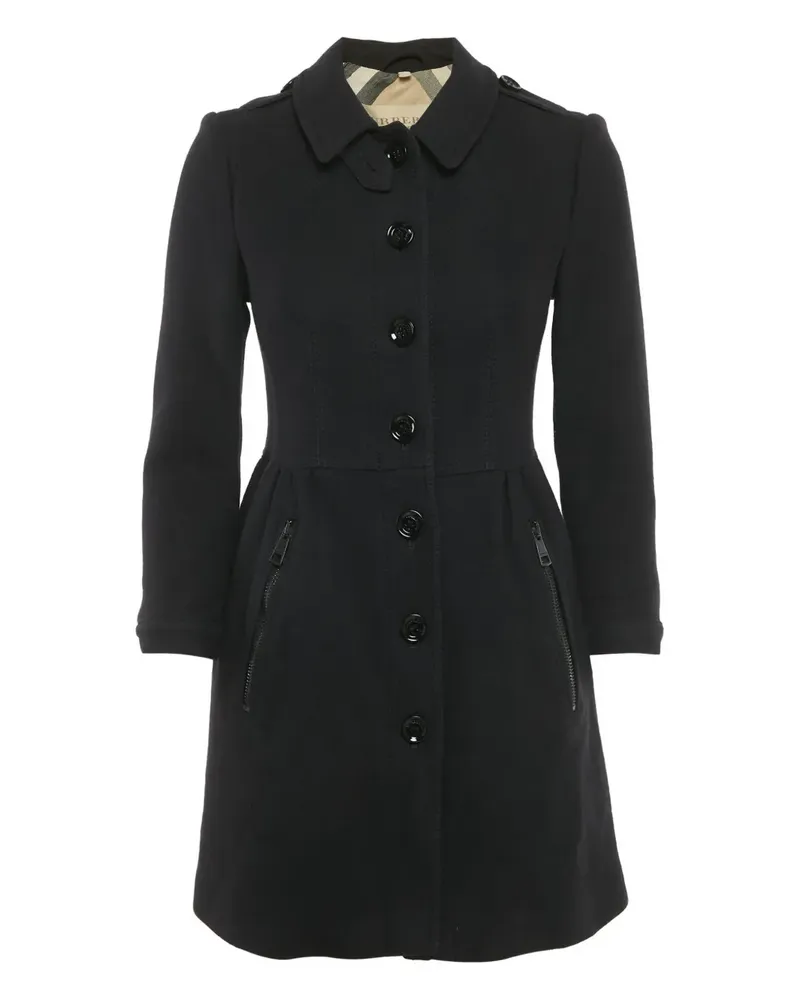 Burberry single-breasted coat - Schwarz Schwarz