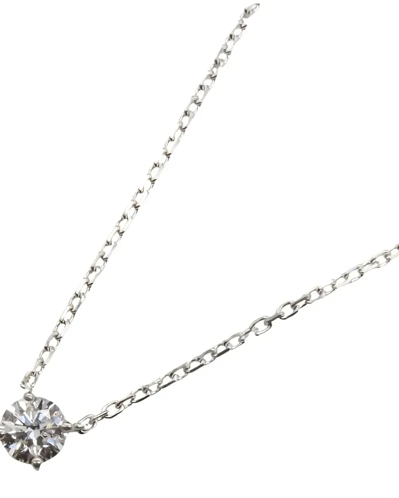 Cartier 1895 18K white gold diamond necklace - Silber Silber