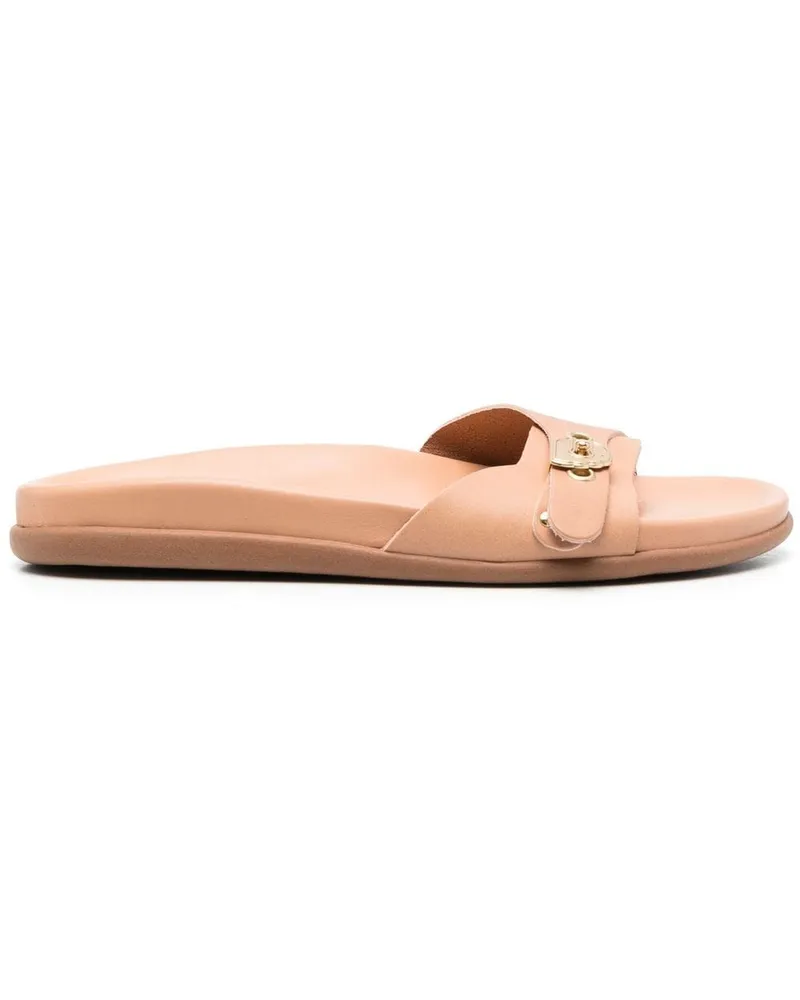 Ancient Greek Sandals Pantoletten mit Schnalle - Nude Nude