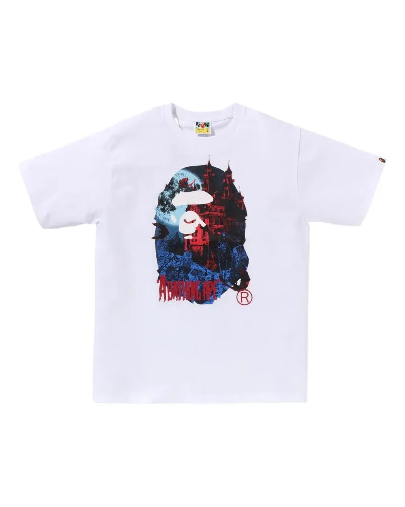 BAPE T-Shirt mit grafischem Print - Weiß Weiß