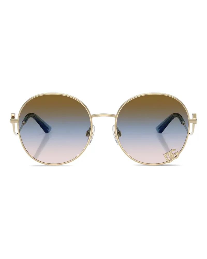 Dolce & Gabbana round frame sunglasses - Gold Gold