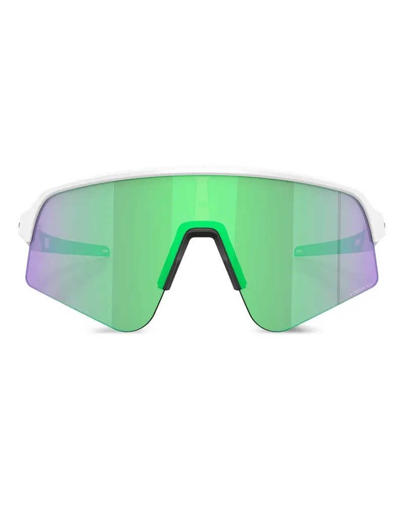 Oakley Sutro Lite Sweep Sonnenbrille mit Shield-Gestell - Weiß Weiß