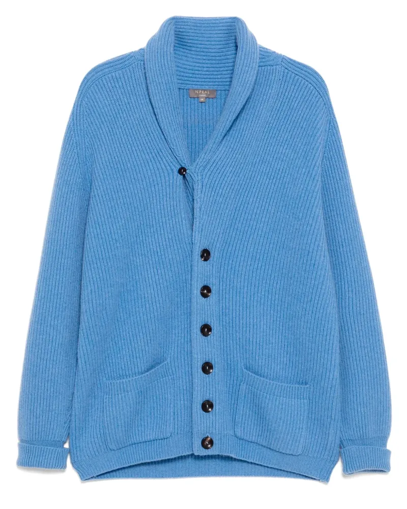 N.Peal Kensington Cardigan - Blau Blau