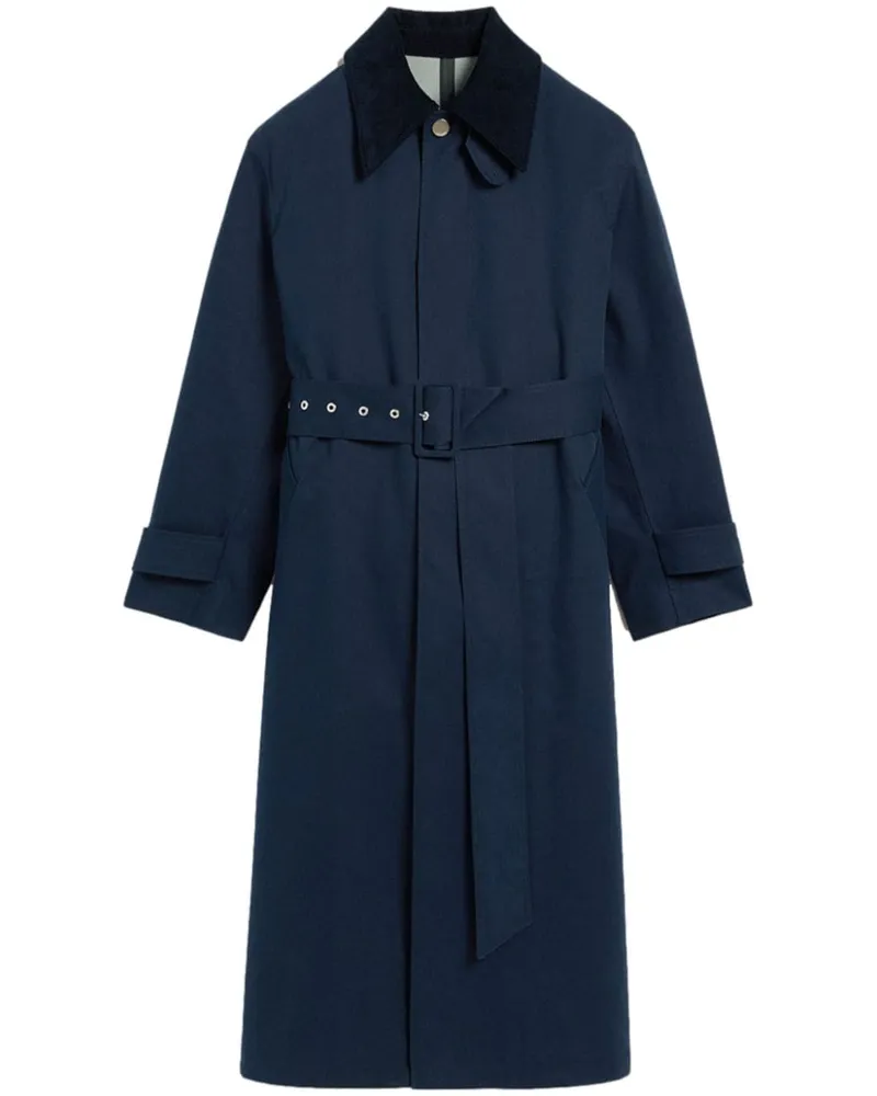 AMI Paris Trenchcoat mit Gürtel - Blau Blau