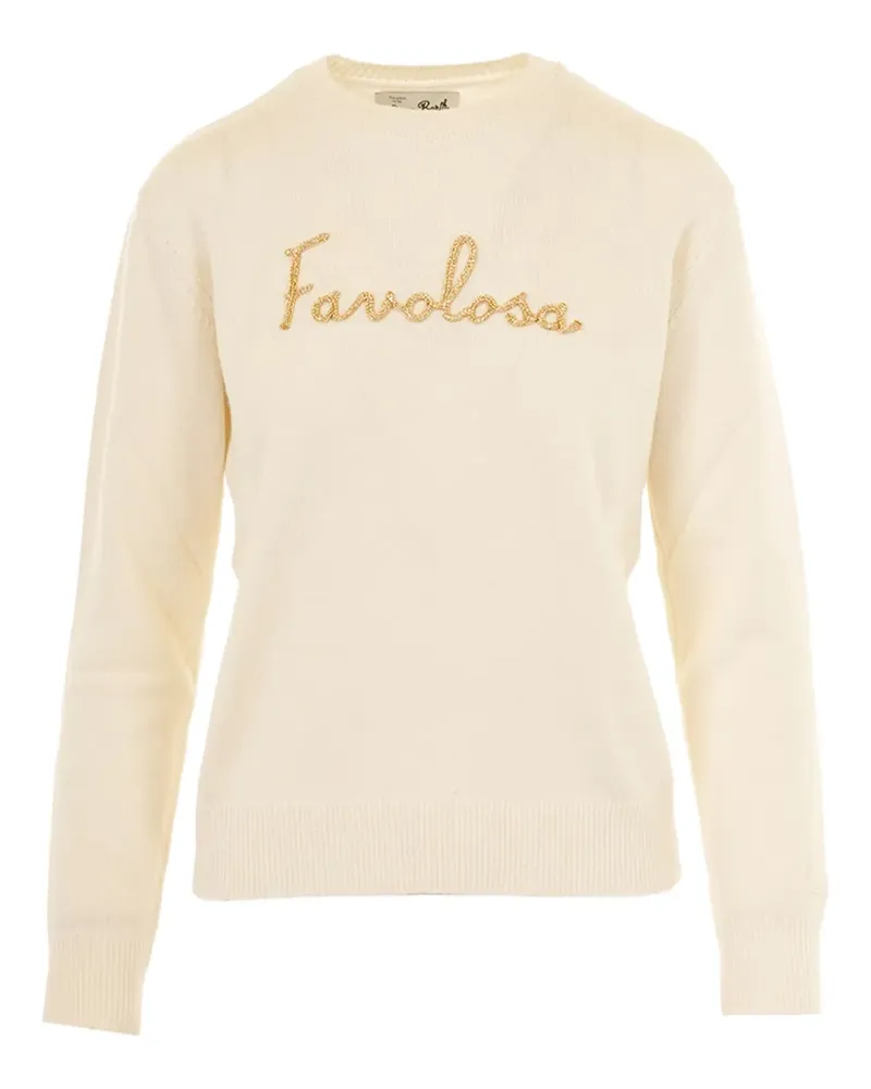 MC2 Saint Barth New Queen embroidered-detail sweater - Nude Nude