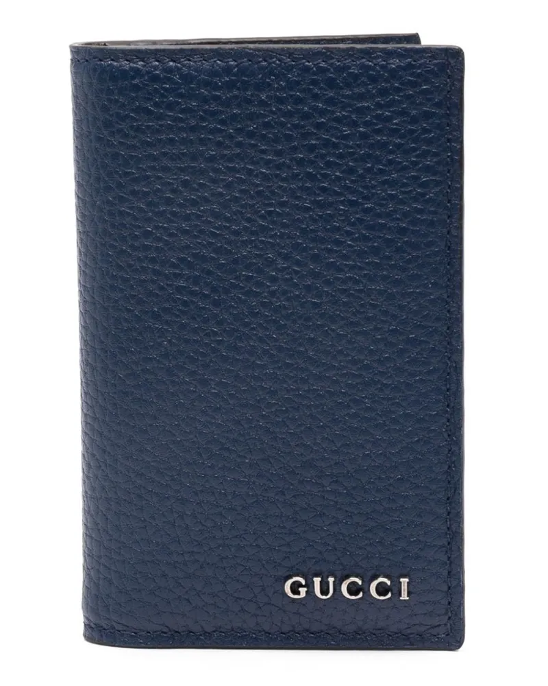 Gucci Kartenetui mit Logo Blau