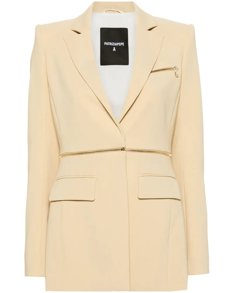 Patrizia Pepe Einreihiger Blazer Nude