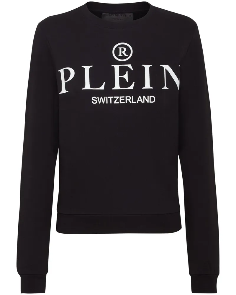 Philipp Plein Iconic Plein Sweatshirt mit rundem Ausschnitt - Schwarz Schwarz