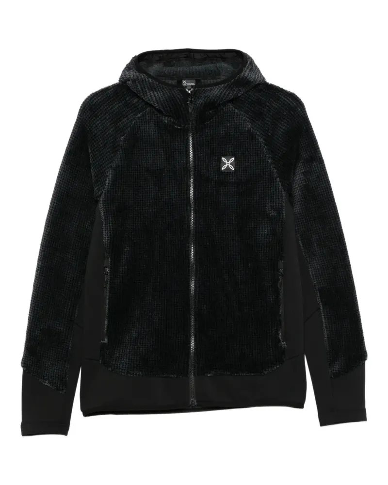 Montura Kapuzenjacke mit Waffelstrick-Muster - Blau Blau