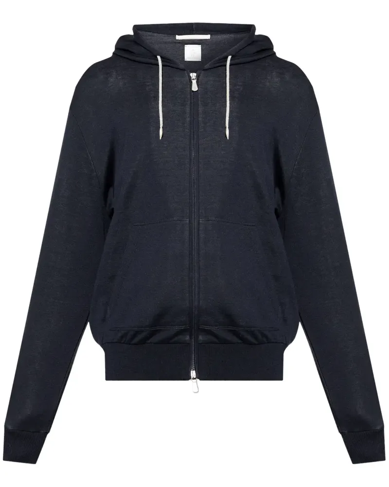 Eleventy Jersey-Hoodie - Blau Blau