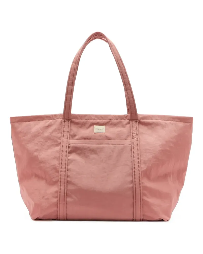 Loeffler Randall Dina logo-patch tote bag - Rosa Rosa
