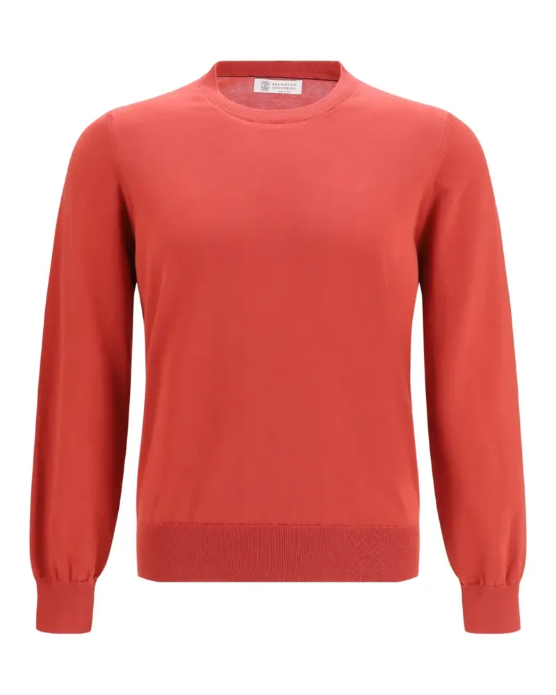 Brunello Cucinelli crew-neck long-sleeve sweatshirt - Rot Rot