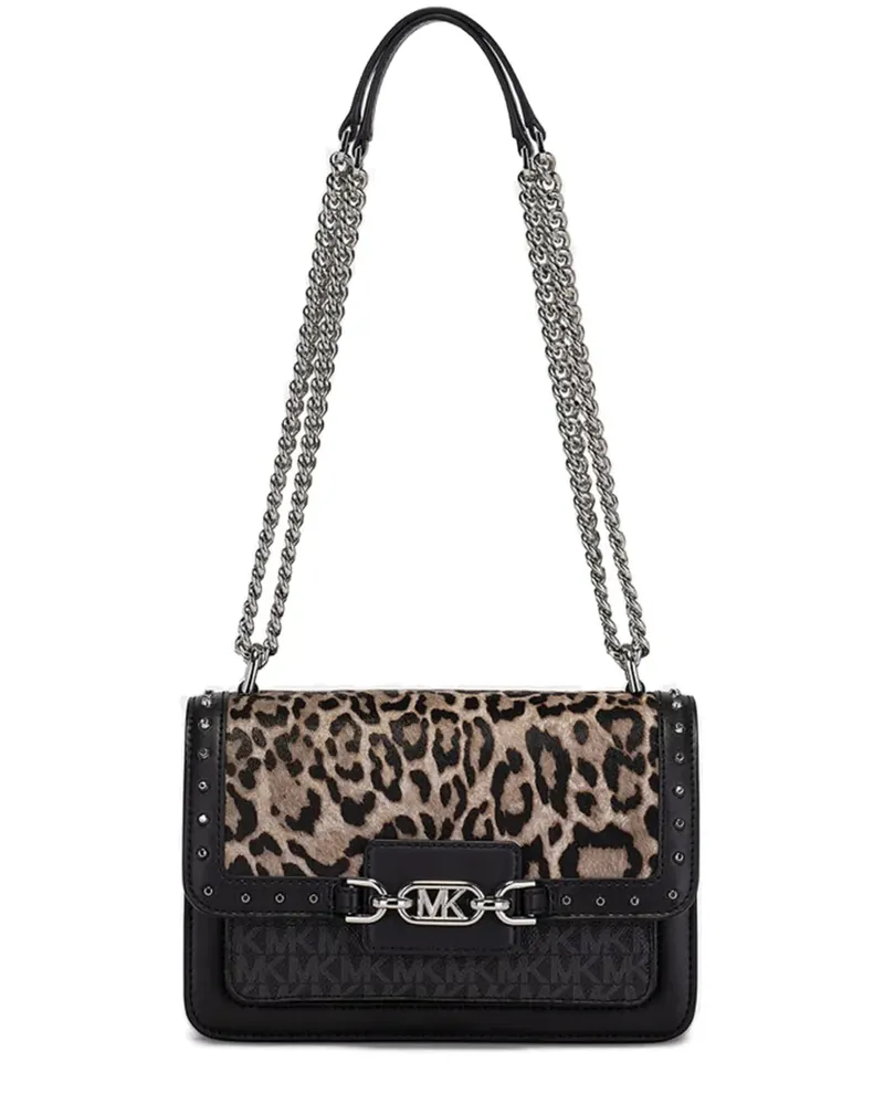 Michael Kors Schultertasche mit Leoparden-Print - Schwarz Schwarz