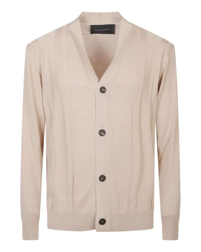 Tagliatore V-neck cardigan - Nude Nude