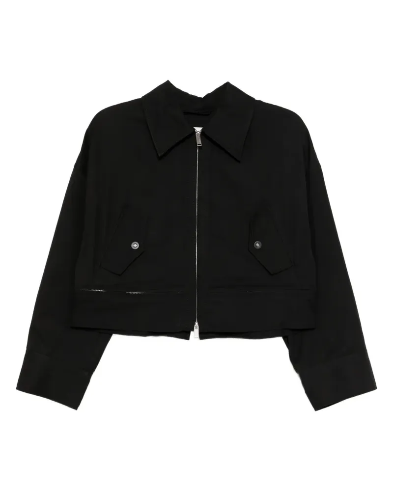 3.1 phillip lim Cropped-Jacke mit Reißverschluss - Schwarz Schwarz
