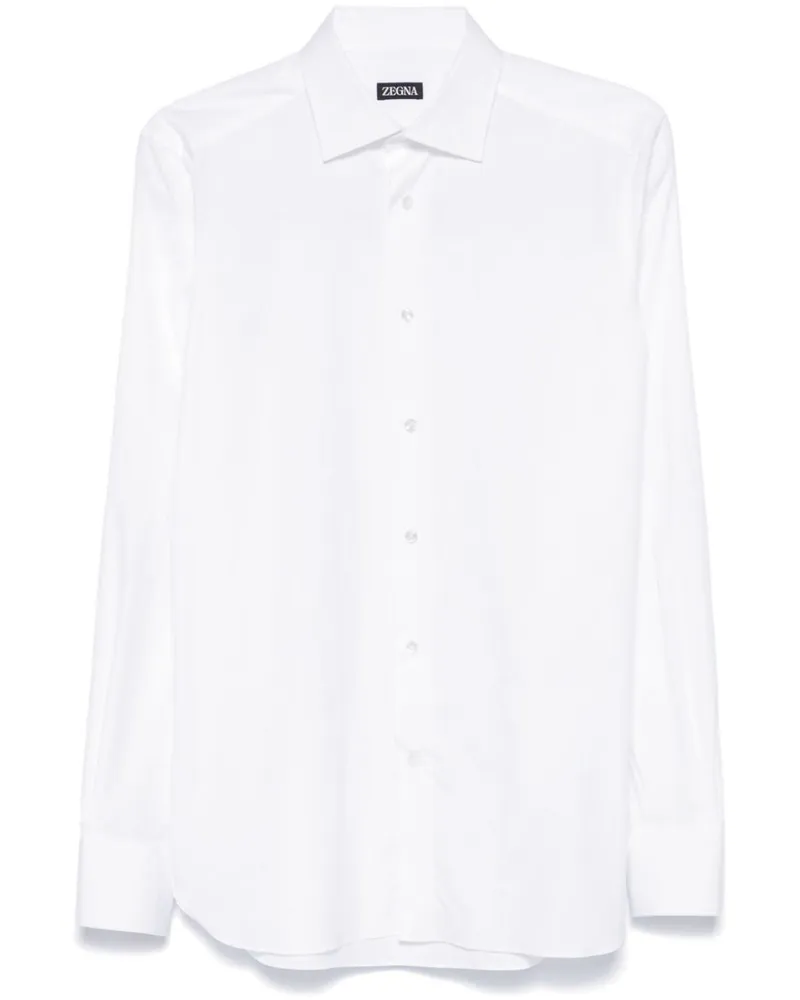 Ermenegildo Zegna Klassisches Hemd - Weiß Weiß
