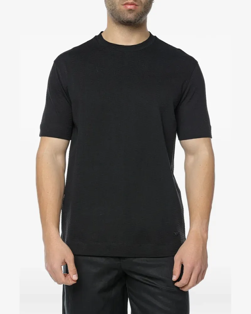 Emporio Armani cotton T-shirt - Schwarz Schwarz