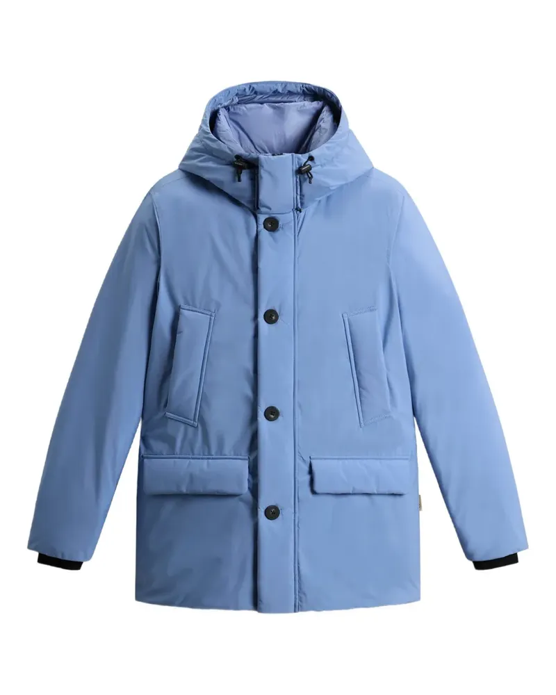 Woolrich Kapuzenjacke mit Knöpfen - Blau Blau