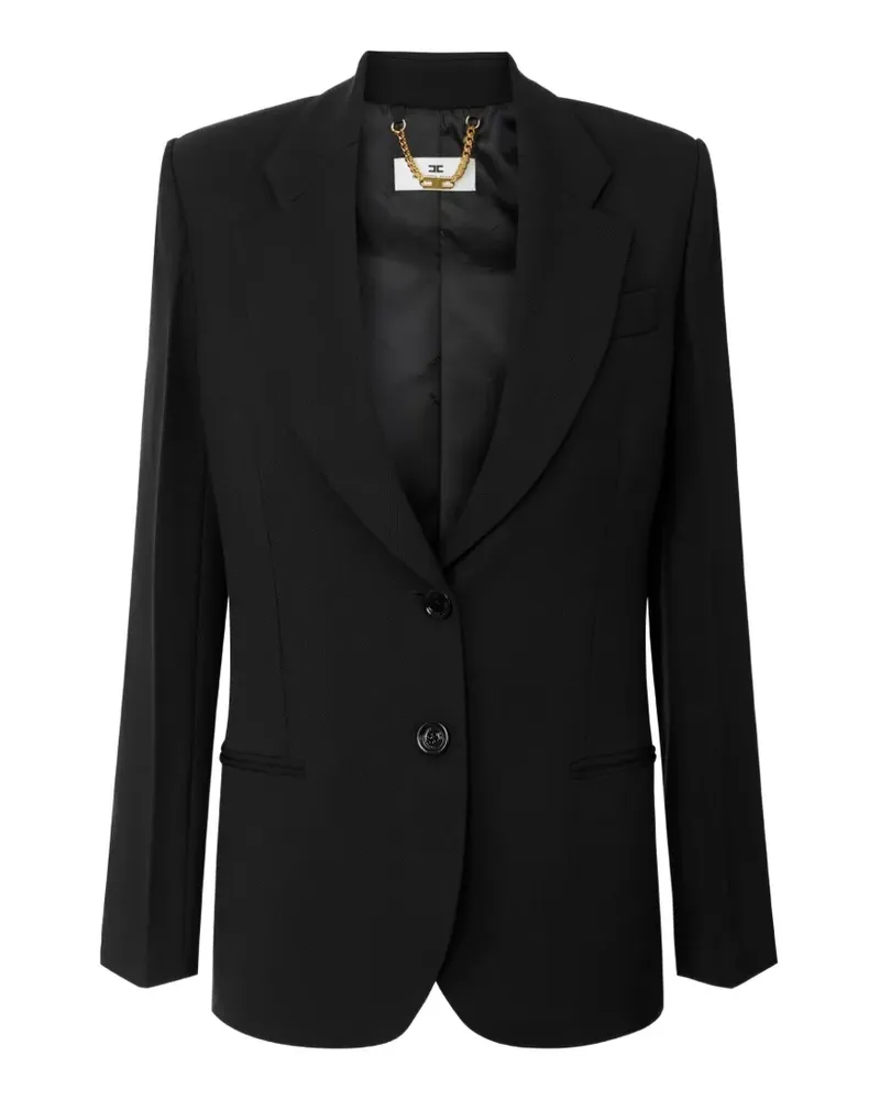 Elisabetta Franchi Jacke aus Gabardine - Schwarz Schwarz