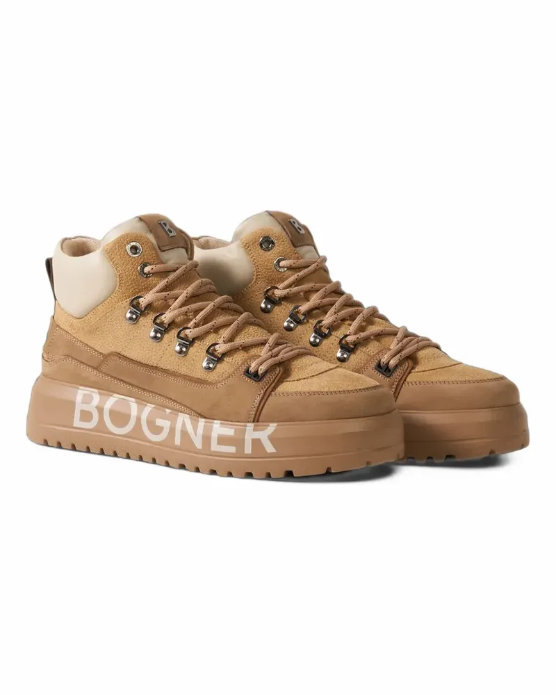 Bogner Antwerp panelled high-top sneakers - Braun Braun