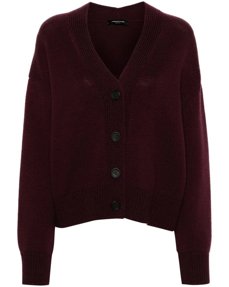 Fabiana Filippi Gestrickter Cardigan Rot