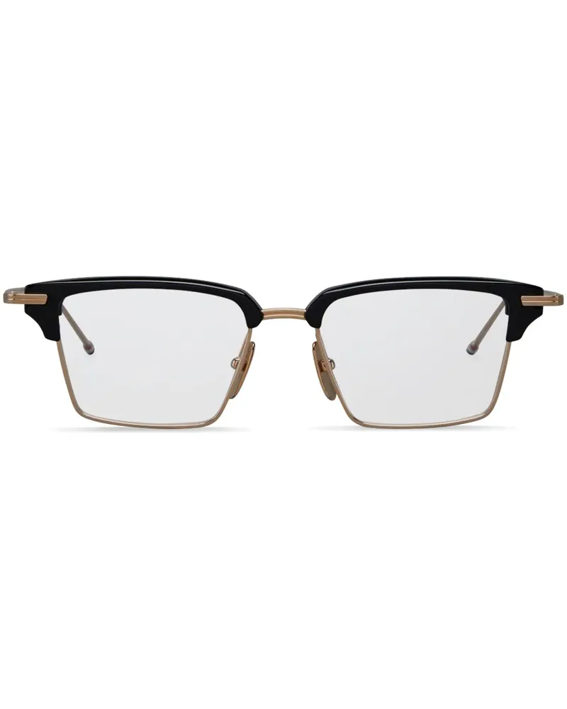 Thom Browne TB422 Brille mit breitem Gestell - Schwarz Schwarz