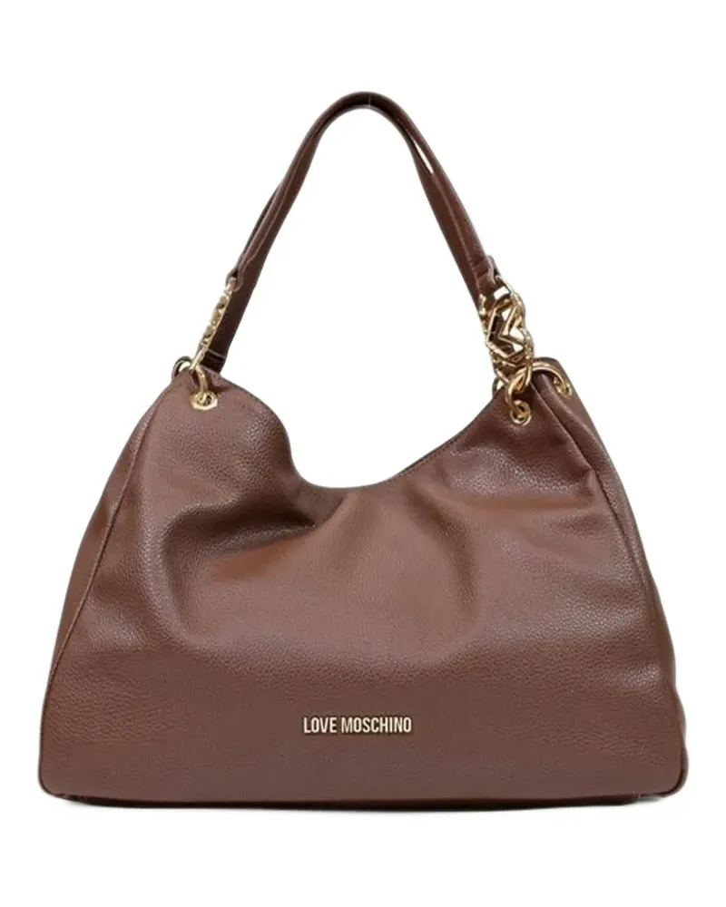 Moschino Tote Bag mit gekörntem Effekt - Braun Braun