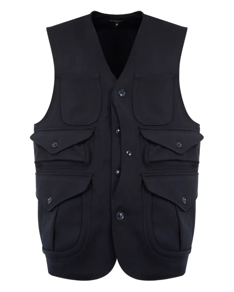 Engineered Garments Hunting multi-pocket gilet - Blau Blau