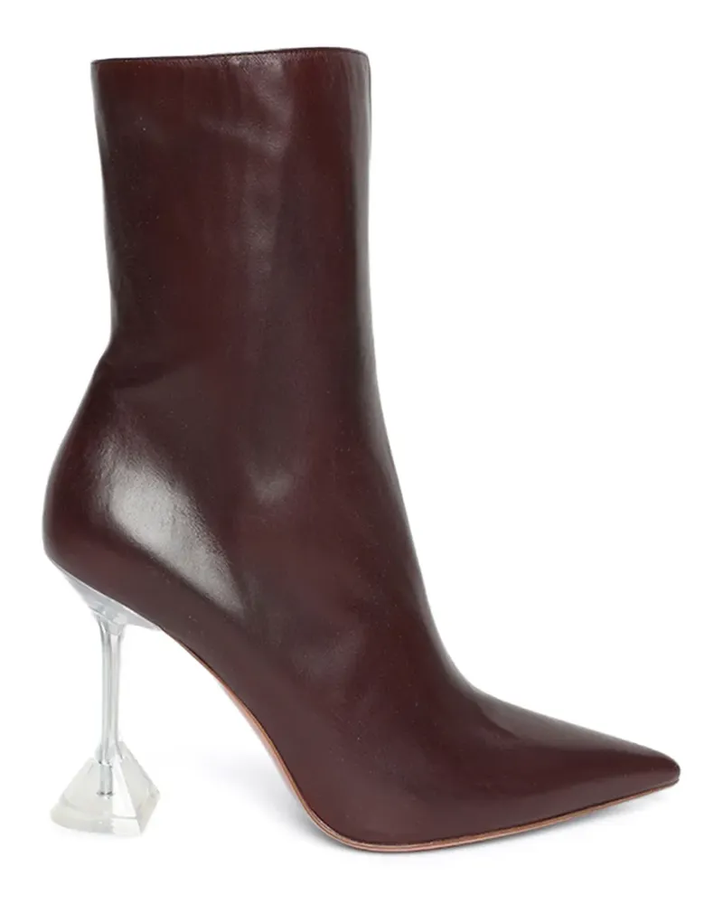 Amina Muaddi Giorgia Stiefel 95mm - Braun Braun
